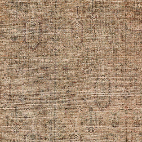 Homeroots 3' Brown And Beige Southwestern Area Rug - Stylish Washable Indoor Outdoor Design For Any Space 9' X 12' Polyester 587102