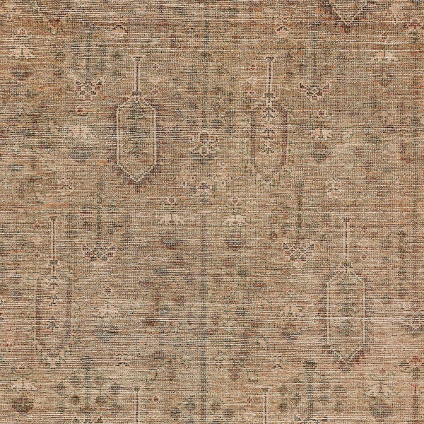 Homeroots 3' Brown And Beige Southwestern Area Rug - Stylish Washable Indoor Outdoor Design For Any Space 10' X 14' Polyester 587103