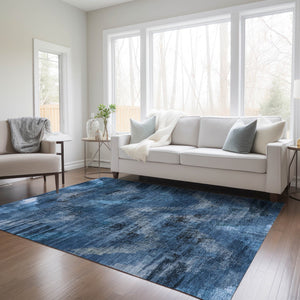 Homeroots 3' Brown Taupe And Salmon Abstract Washable Area Rug For Indoor And Outdoor Spaces, Durable Design 3' X 5' Polyester 587122