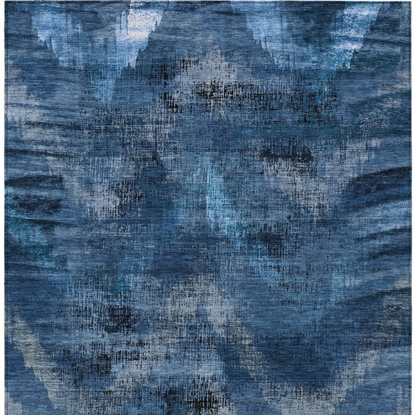 Homeroots 3' Brown Taupe And Salmon Abstract Washable Area Rug For Indoor And Outdoor Spaces, Durable Design 8' X 10' Polyester 587125