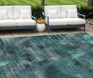 Homeroots 3' Brown Taupe And Salmon Abstract Washable Area Rug For Indoor And Outdoor Spaces, Durable Design 8' X 10' Polyester 587131