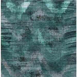 Homeroots 3' Brown Taupe And Salmon Abstract Washable Area Rug For Indoor And Outdoor Spaces, Durable Design 9' X 12' Polyester 587132