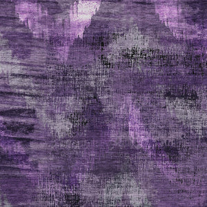 Homeroots 3' Brown Taupe And Salmon Abstract Washable Area Rug For Indoor And Outdoor Spaces, Durable Design 5' X 8' Polyester 587147