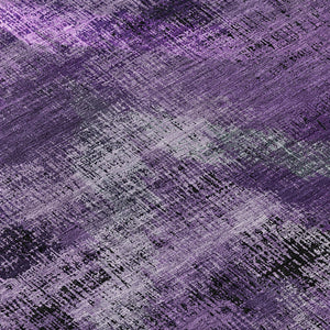 Homeroots 3' Brown Taupe And Salmon Abstract Washable Area Rug For Indoor And Outdoor Spaces, Durable Design 8' Round Polyester 587148