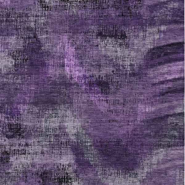 Homeroots 3' Brown Taupe And Salmon Abstract Washable Area Rug For Indoor And Outdoor Spaces, Durable Design 8' X 10' Polyester 587149