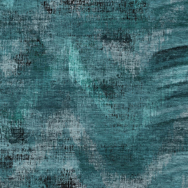 Homeroots 3' Brown Taupe And Salmon Abstract Washable Area Rug For Indoor And Outdoor Spaces, Durable Design 10' X 14' Polyester 587157