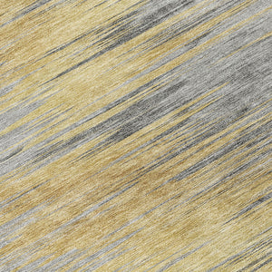 Homeroots 3' Denim Blue Abstract Washable Indoor Outdoor Area Rug - Stylish, Durable, And Easy To Maintain 8' Round Polyester 587166