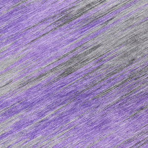 Homeroots 3' Denim Blue Abstract Washable Indoor Outdoor Area Rug - Stylish, Durable, And Easy To Maintain 8' Round Polyester 587172