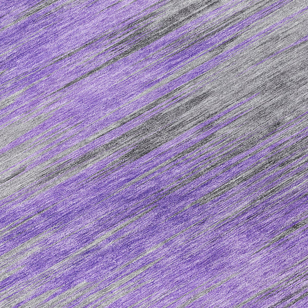 Homeroots 3' Denim Blue Abstract Washable Indoor Outdoor Area Rug - Stylish, Durable, And Easy To Maintain 8' Round Polyester 587172