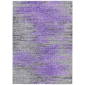 Homeroots 3' Denim Blue Abstract Washable Indoor Outdoor Area Rug - Stylish, Durable, And Easy To Maintain 9' X 12' Polyester 587174