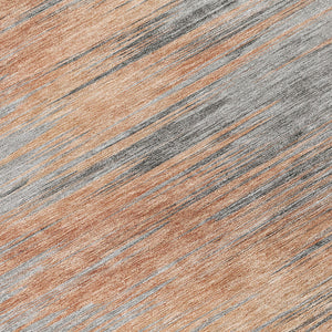 Homeroots 3' Denim Blue Abstract Washable Indoor Outdoor Area Rug - Stylish, Durable, And Easy To Maintain 8' Round Polyester 587178