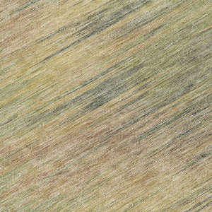 Homeroots 3' Artichoke Green Fern Abstract Washable Rug For Indoor Outdoor Spaces - Durable & Stylish Design 8' Round Polyester 587190