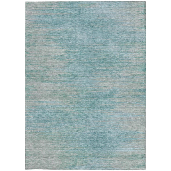 Homeroots 3' Artichoke Green Fern Abstract Washable Rug For Indoor Outdoor Spaces - Durable & Stylish Design 3' X 5' Polyester 587194
