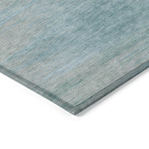 Homeroots 3' Artichoke Green Fern Abstract Washable Rug For Indoor Outdoor Spaces - Durable & Stylish Design 10' X 14' Polyester 587199