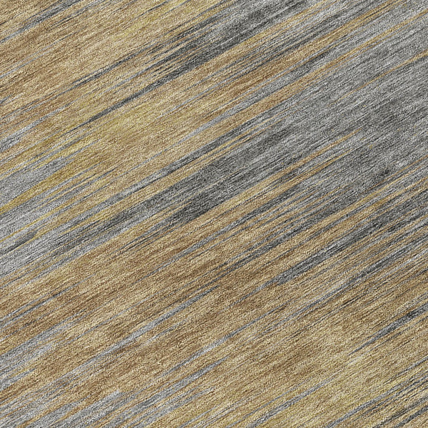 Homeroots 3' Artichoke Green Fern Abstract Washable Rug For Indoor Outdoor Spaces - Durable & Stylish Design 8' Round Polyester 587202