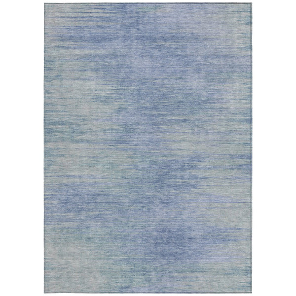 Homeroots 3' Artichoke Green Fern Abstract Washable Rug For Indoor Outdoor Spaces - Durable & Stylish Design 5' X 8' Polyester 587207