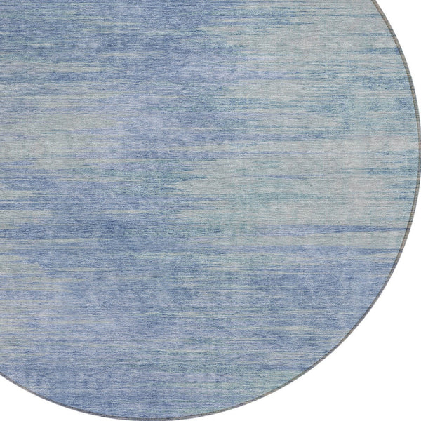 Homeroots 3' Artichoke Green Fern Abstract Washable Rug For Indoor Outdoor Spaces - Durable & Stylish Design 8' Round Polyester 587208