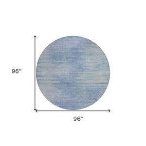 Homeroots 3' Artichoke Green Fern Abstract Washable Rug For Indoor Outdoor Spaces - Durable & Stylish Design 8' Round Polyester 587208