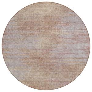 HomeRoots 5' Versatile Merlot and Beige Abstract Area Rug for Indoor/Outdoor Use – Durable and Washable Design 8' Round 587214