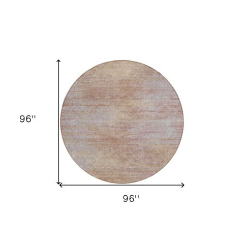 Homeroots 3' Artichoke Green Fern Abstract Washable Rug For Indoor Outdoor Spaces - Durable & Stylish Design 8' Round Polyester 587214