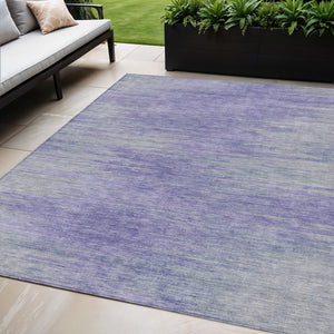 Homeroots 3' Artichoke Green Fern Abstract Washable Rug For Indoor Outdoor Spaces - Durable & Stylish Design 5' X 8' Polyester 587219