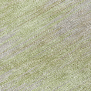 Homeroots 3' Artichoke Green Fern Abstract Washable Rug For Indoor Outdoor Spaces - Durable & Stylish Design 8' Round Polyester 587226