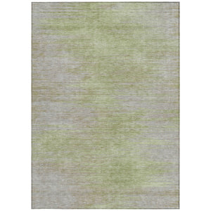 Homeroots 3' Artichoke Green Fern Abstract Washable Rug For Indoor Outdoor Spaces - Durable & Stylish Design 8' X 10' Polyester 587227