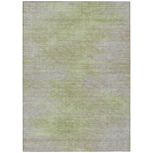 Homeroots 3' Artichoke Green Fern Abstract Washable Rug For Indoor Outdoor Spaces - Durable & Stylish Design 9' X 12' Polyester 587228