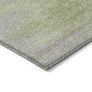 Homeroots 3' Artichoke Green Fern Abstract Washable Rug For Indoor Outdoor Spaces - Durable & Stylish Design 9' X 12' Polyester 587228