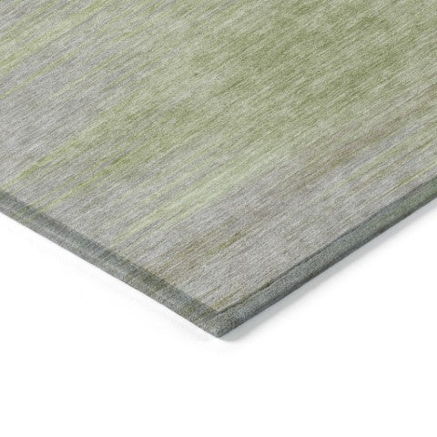 Homeroots 3' Artichoke Green Fern Abstract Washable Rug For Indoor Outdoor Spaces - Durable & Stylish Design 9' X 12' Polyester 587228