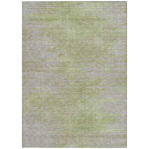 Homeroots 3' Artichoke Green Fern Abstract Washable Rug For Indoor Outdoor Spaces - Durable & Stylish Design 9' X 12' Polyester 587228
