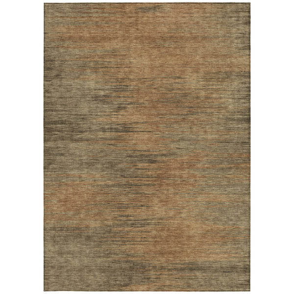 Homeroots 3' Artichoke Green Fern Abstract Washable Rug For Indoor Outdoor Spaces - Durable & Stylish Design 3' X 5' Polyester 587230