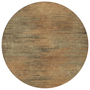 Homeroots 3' Artichoke Green Fern Abstract Washable Rug For Indoor Outdoor Spaces - Durable & Stylish Design 8' Round Polyester 587232