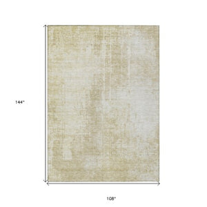 Homeroots 3' Aqua Teal Blue And Gray Abstract Washable Rug For Stylish Indoor And Outdoor Spaces, Durable Design 9' X 12' Polyester 587264