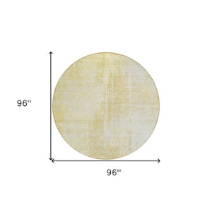 Homeroots 3' Aqua Teal Blue And Gray Abstract Washable Rug For Stylish Indoor And Outdoor Spaces, Durable Design 8' Round Polyester 587280