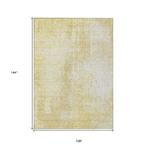 Homeroots 3' Aqua Teal Blue And Gray Abstract Washable Rug For Stylish Indoor And Outdoor Spaces, Durable Design 9' X 12' Polyester 587282