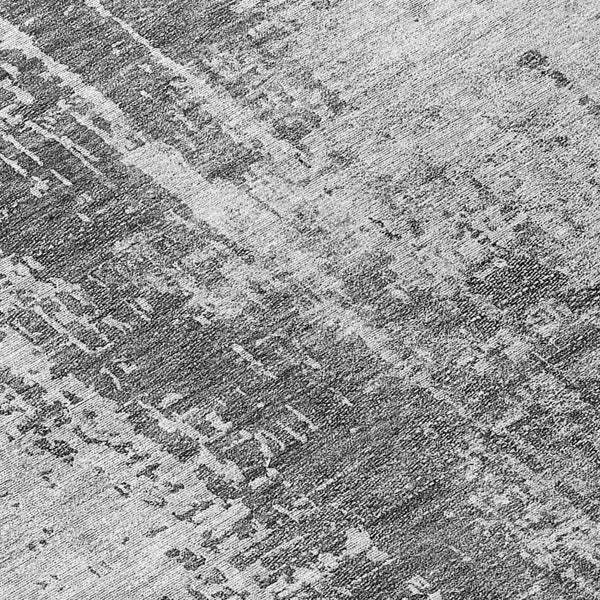 Homeroots 3' Aqua Teal Blue And Gray Abstract Washable Rug For Stylish Indoor And Outdoor Spaces, Durable Design 8' Round Polyester 587286