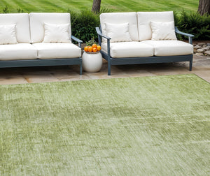 Homeroots 3' Aqua Teal Blue And Gray Abstract Washable Rug For Stylish Indoor And Outdoor Spaces, Durable Design 8' X 10' Polyester 587299