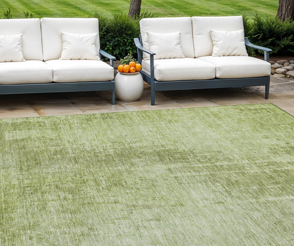 Homeroots 3' Aqua Teal Blue And Gray Abstract Washable Rug For Stylish Indoor And Outdoor Spaces, Durable Design 8' X 10' Polyester 587299