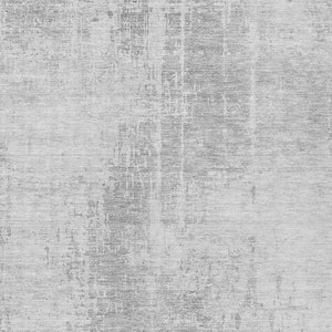 Homeroots 3' Aqua Teal Blue And Gray Abstract Washable Rug For Stylish Indoor And Outdoor Spaces, Durable Design 8' X 10' Polyester 587305