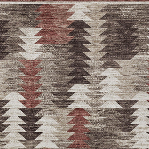 Homeroots 3' Navy Blue And Sky Blue Southwestern Washable Area Rug For Stylish Indoor Or Outdoor Spaces 3' X 5' Polyester 587338