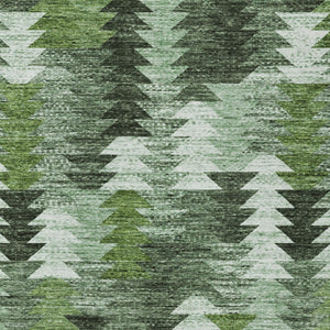 Homeroots 3' Navy Blue And Sky Blue Southwestern Washable Area Rug For Stylish Indoor Or Outdoor Spaces 10' X 14' Polyester 587349