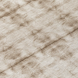 Homeroots 3' Beige Taupe & Tan Geometric Washable Area Rug – Perfect For Indoor & Outdoor Spaces, Durable Design 8' Round Polyester 587352