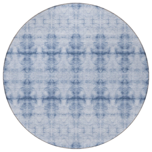 Homeroots 3' Beige Taupe & Tan Geometric Washable Area Rug – Perfect For Indoor & Outdoor Spaces, Durable Design 8' Round Polyester 587358