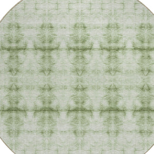 Homeroots 3' Beige Taupe & Tan Geometric Washable Area Rug – Perfect For Indoor & Outdoor Spaces, Durable Design 8' Round Polyester 587364