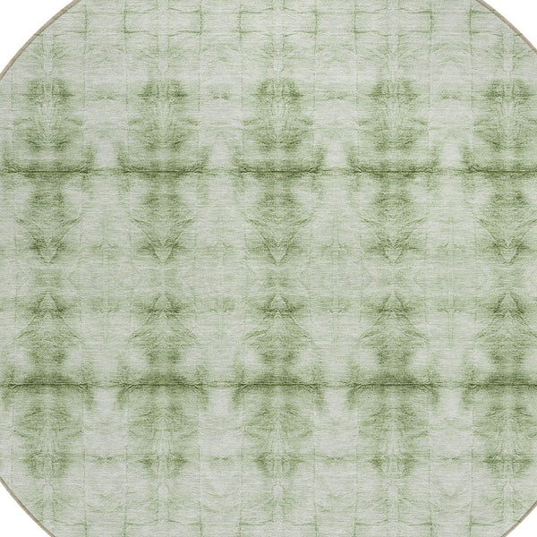 Homeroots 3' Beige Taupe & Tan Geometric Washable Area Rug – Perfect For Indoor & Outdoor Spaces, Durable Design 8' Round Polyester 587364