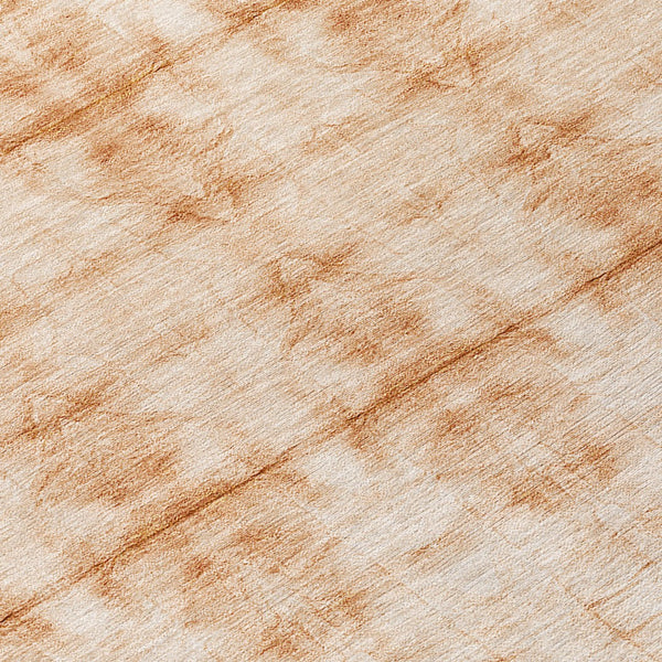 Homeroots 3' Beige Taupe & Tan Geometric Washable Area Rug – Perfect For Indoor & Outdoor Spaces, Durable Design 8' Round Polyester 587370