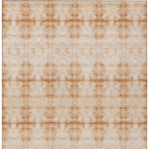Homeroots 3' Beige Taupe & Tan Geometric Washable Area Rug – Perfect For Indoor & Outdoor Spaces, Durable Design 10' X 14' Polyester 587373