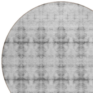 Homeroots 3' Beige Taupe & Tan Geometric Washable Area Rug – Perfect For Indoor & Outdoor Spaces, Durable Design 8' Round Polyester 587376