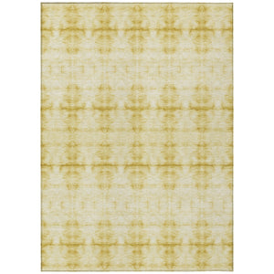 Homeroots 3' Beige Taupe & Tan Geometric Washable Area Rug – Perfect For Indoor & Outdoor Spaces, Durable Design 3' X 5' Polyester 587380